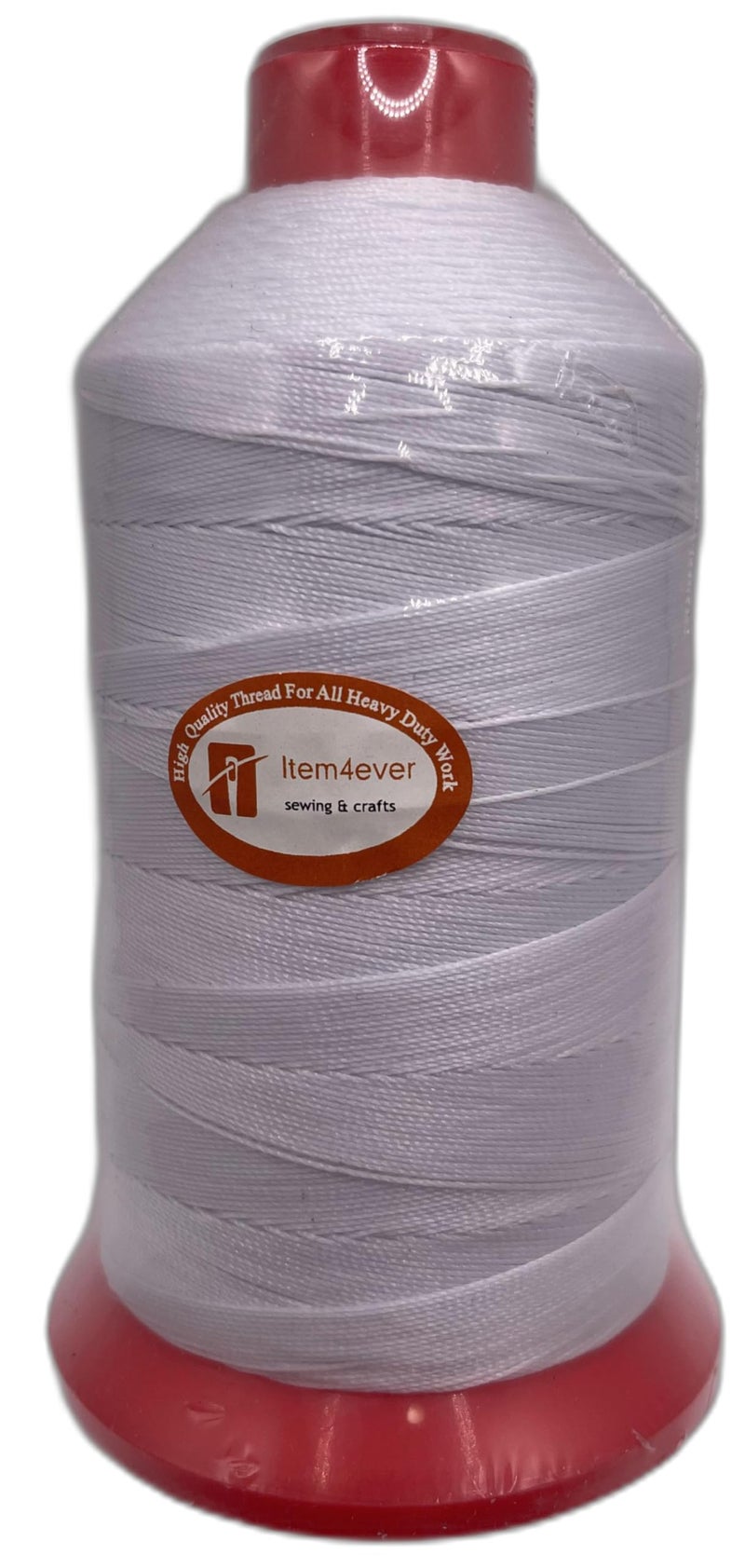 item4ever Bonded Nylon Sewing Thread #207 T210 1000yds for Outdoor  Leather (White) - Image 3